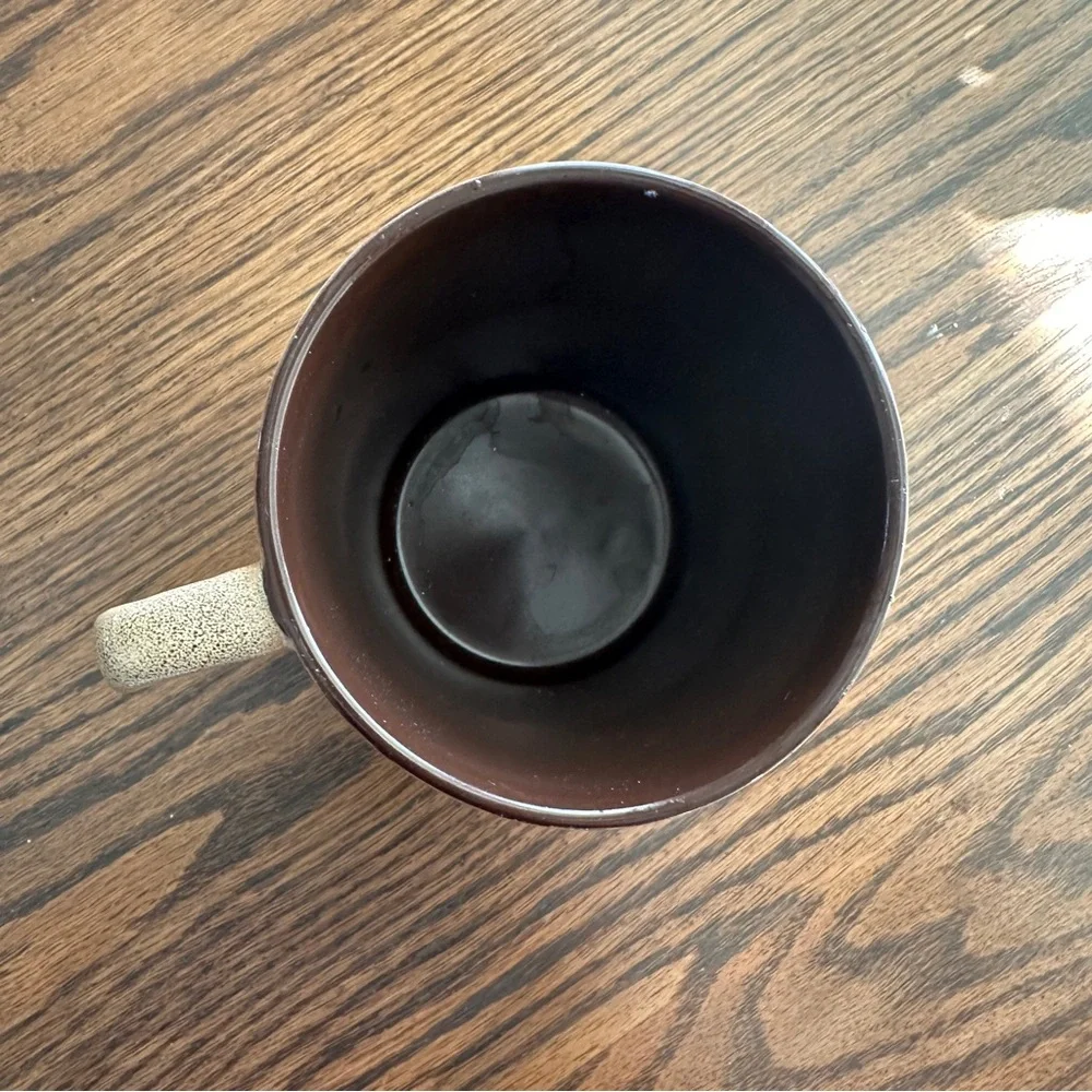 Vintage Pier 1 Stoneware Coffee Cup Mug Drip Glaze 12 oz Cottage Core